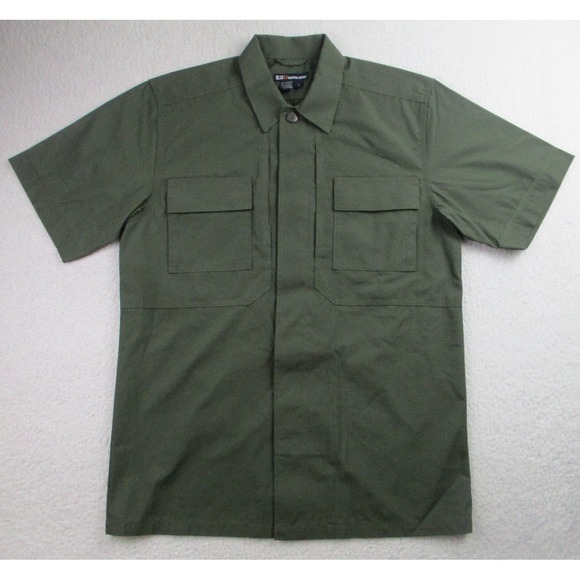 5.11 Tactical Other - 5.11 Tactical Shirt Size Small Green 71001 Button Up Ripstop Shield Utility S
